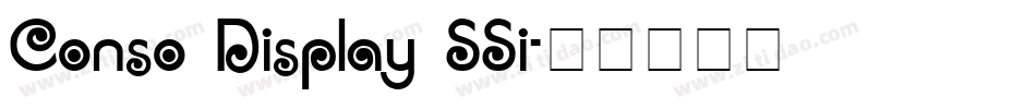 Conso Display SSi字体转换